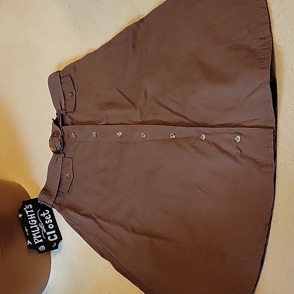 Coldwater Creek A-Line Skirt with Belt Petite Medium